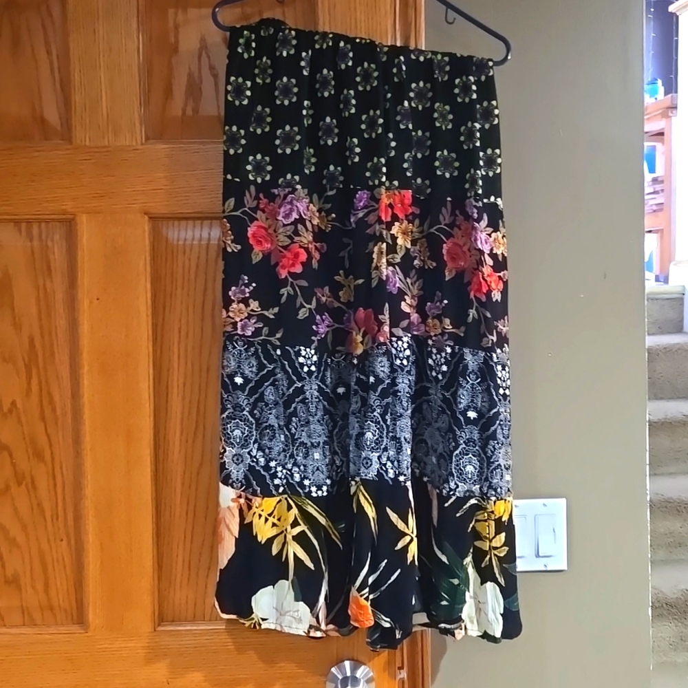 Multi-Floral Long Skirt